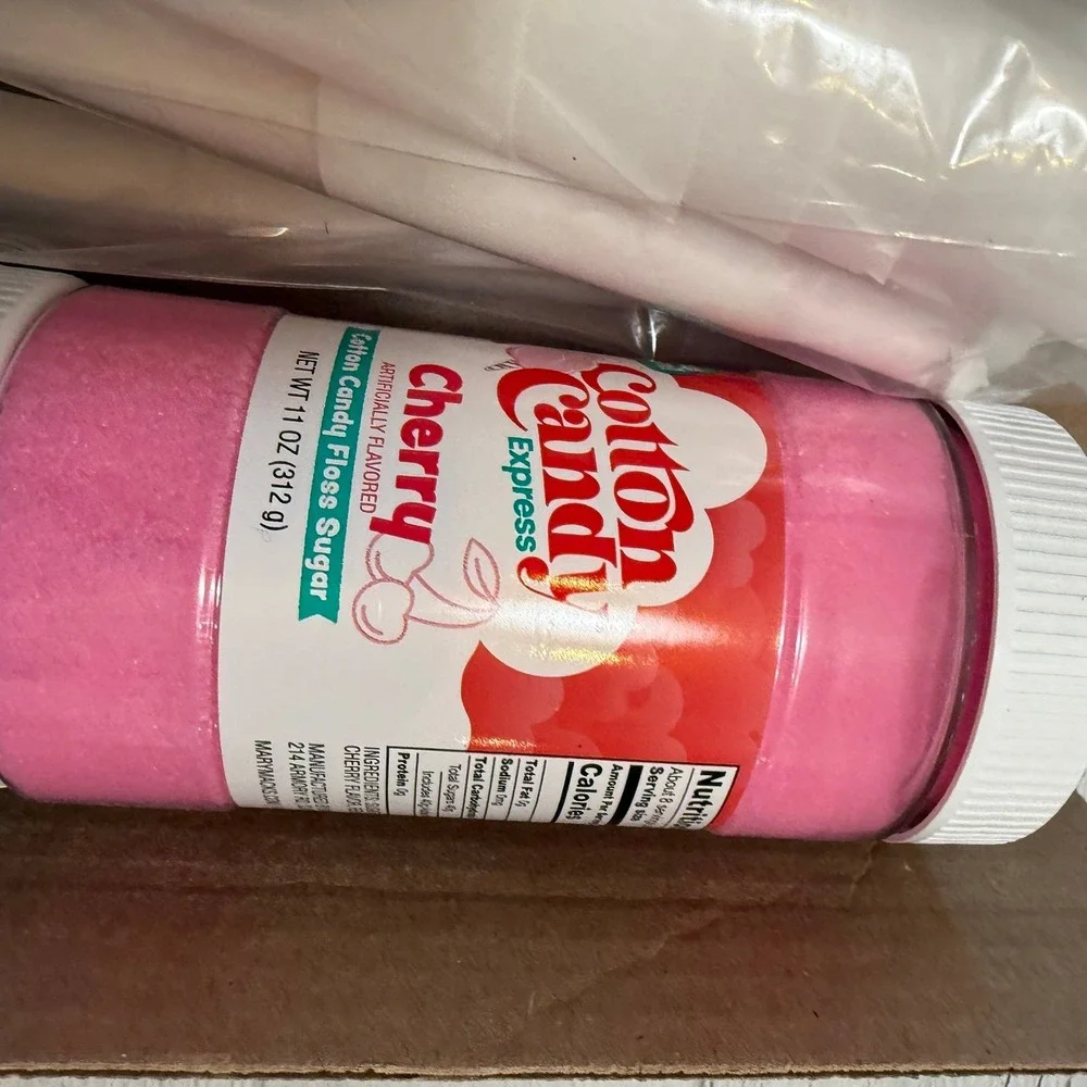 Cotton Candy Express Floss‎ Sugar Variety Pack 3 pack sugars and cones NEW